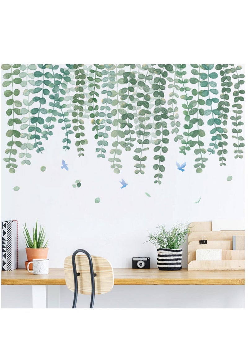 Y&D Tropical Art Fresh Leaf Self-Adhesive Removable Wall Stickers Perfect For Bedroom Corner Skirting In Living Room  - Image 1