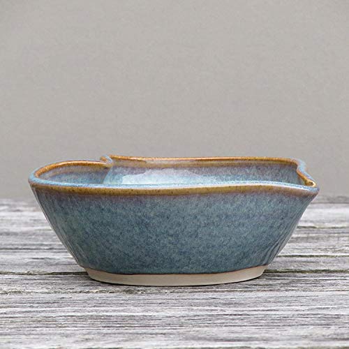 Castle Arch Pottery Ireland Castle Arch Pottery Irish Pottery Bowl Hand-Glazed, Heart Shaped Design 6" Diameter by 2" Height with Celtic Spiral Motif - Handcrafted In Ireland - Lead & Cadmium Free, Irish Gifts For Men & Women - Image 2