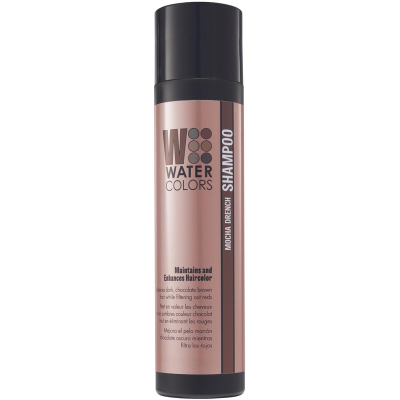 Watercolors Color Depositing Shampoo, Semi Permanent Hair Color 8.5 oz - MOCHA DRENCH - Image 1