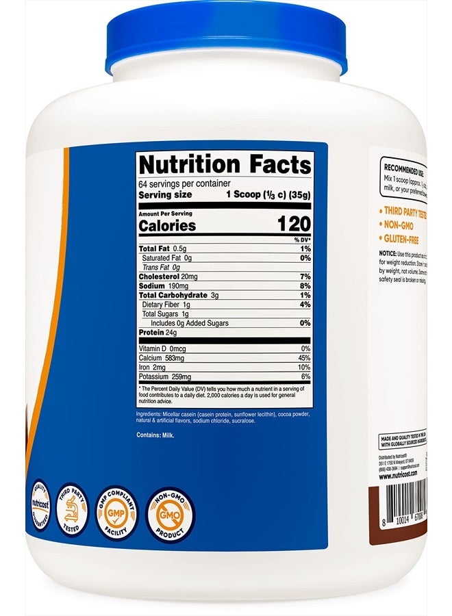 Nutricost Casein Protein Powder 5lb Chocolate - Micellar Casein, Gluten Free, Non-GMO - Image 4