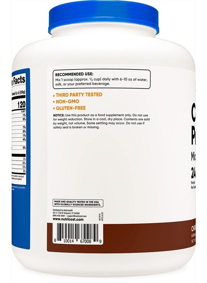 Nutricost Casein Protein Powder 5lb Chocolate - Micellar Casein, Gluten Free, Non-GMO - Image 3