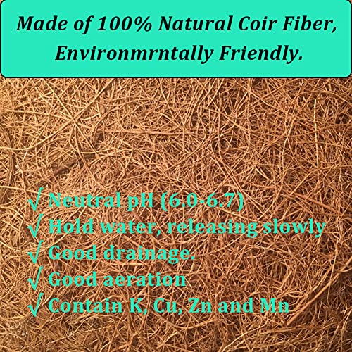 FDGARDEN 4PCS Coco Liner for Hanging Basket - 10 Inch Round - 100% Natural Planter Liner Replacement - Image 3