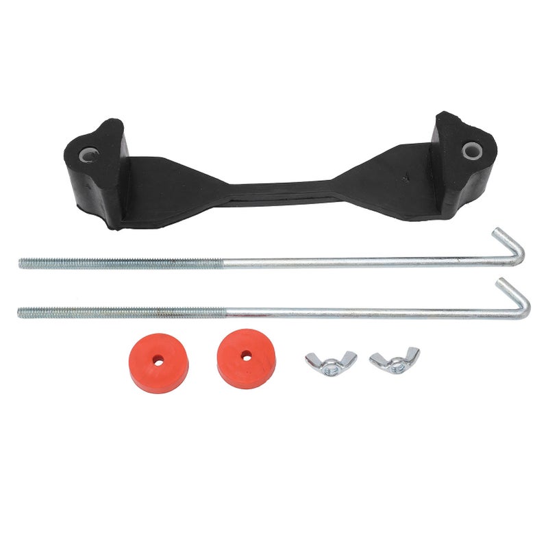 Battery Hold Down Bracket Holder Universal Crossbar with 10in J Bolts For 55AH 60AH 68AH 70AH 72AH 85AH 100AH Batteries - Image 1