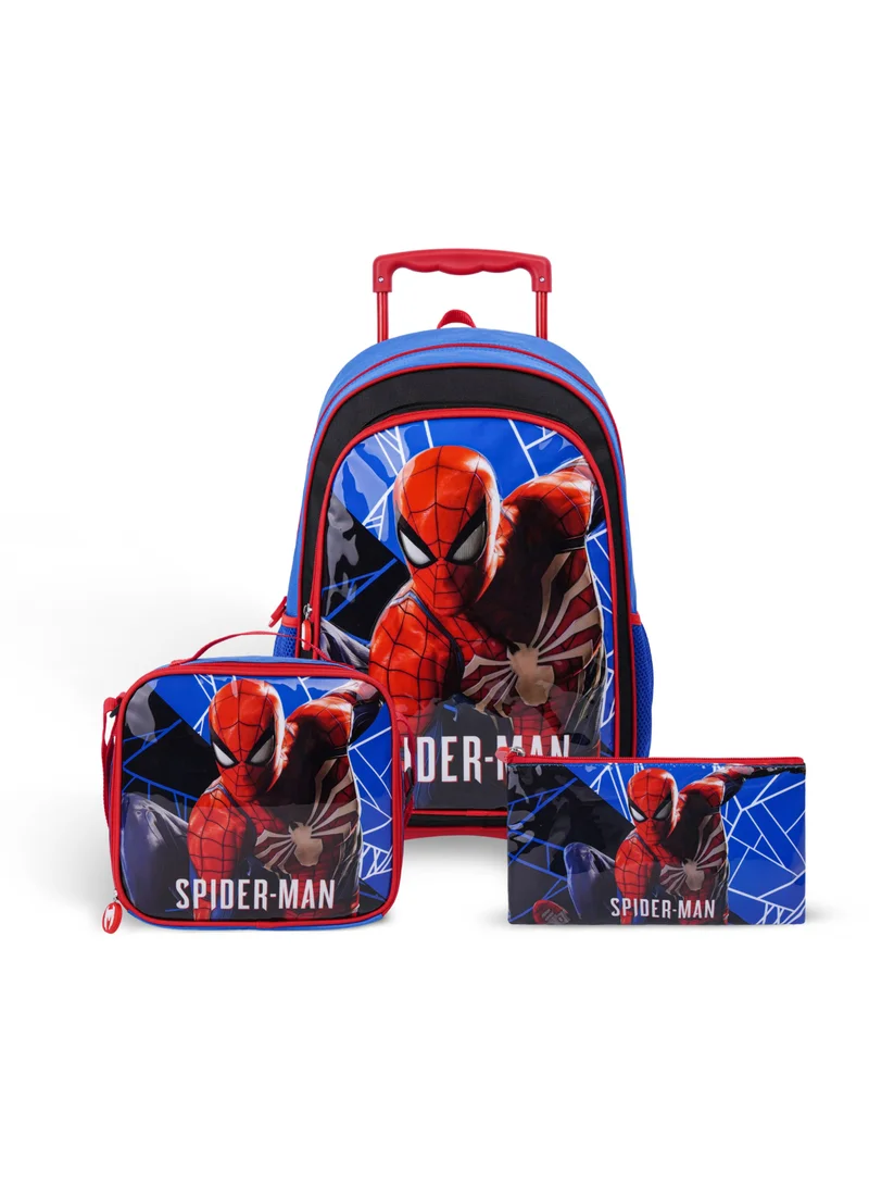 MARVEL Marvel Gaming Spider-Man 3In1 Trolley Box Set 18" I Trolley I Lunch Bag I Pencil Case I Packaging