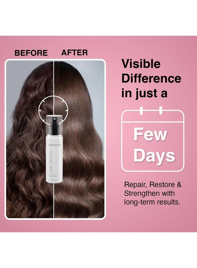 MOEHAIR Anti Frizz Hair Serum | Infused with Maracuja Oil and Protein | Hair Serum for Frizzy Hair | Paraben and Sulfate-Free Hair Smoothing Serum | For Strong and Silky Hair (3.38 Fl. Oz) - Image 4