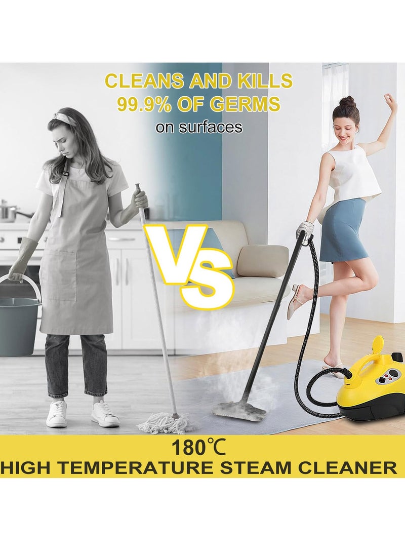 ET-LIFE Steam Cleaner, 2000W Steam Mop, 4 Bar Steam Pressure, 1.5 Liter Tank Capacity, High Temperature Kills 99.99% of Viruses & Bacteria  - Image 5