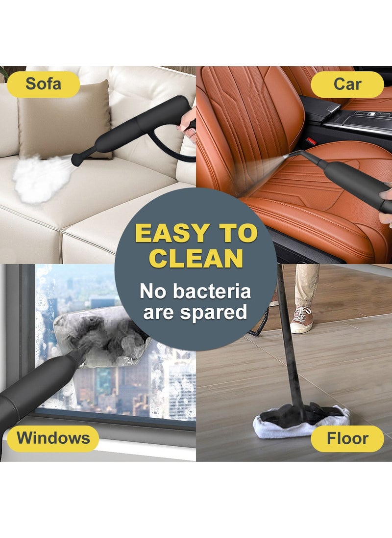ET-LIFE Steam Cleaner, 2000W Steam Mop, 4 Bar Steam Pressure, 1.5 Liter Tank Capacity, High Temperature Kills 99.99% of Viruses & Bacteria  - Image 3