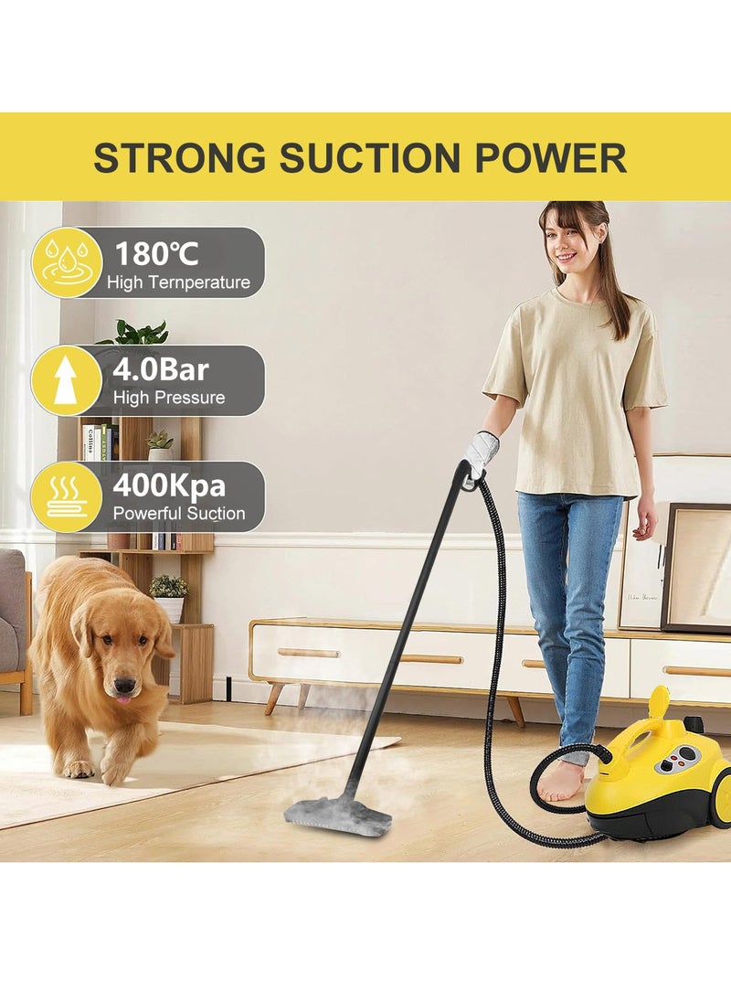 ET-LIFE Steam Cleaner, 2000W Steam Mop, 4 Bar Steam Pressure, 1.5 Liter Tank Capacity, High Temperature Kills 99.99% of Viruses & Bacteria  - Image 2