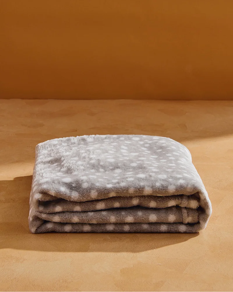 Redtag Baby Grey Blanket With Elephant Toy (2 Piece)