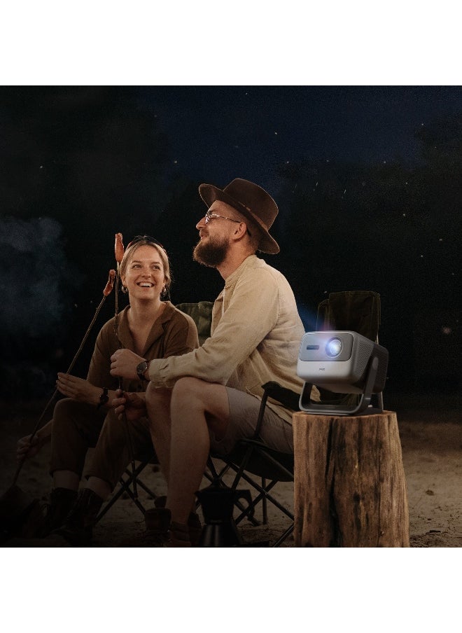 JMGO - JMGO N1 Pro Triple Laser Projector, 1080P FHD, Blu-Ray 3D, 4K Support, Portable, Android TV 11, Instant Keystone Correction, Dynaudio Speakers, Home Theater Experience - Image 1