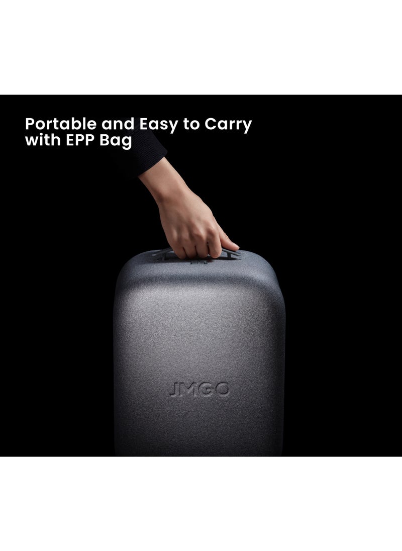 JMGO - JMGO N1 Pro Triple Laser Projector, 1080P FHD, Blu-Ray 3D, 4K Support, Portable, Android TV 11, Instant Keystone Correction, Dynaudio Speakers, Home Theater Experience - Image 1