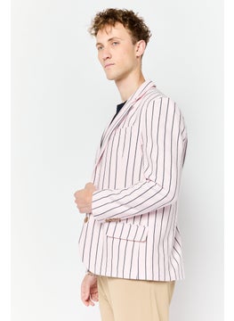 ESPRIT Men Regular Fit Stripe Casual Blazer, Multicolor  - Image 2