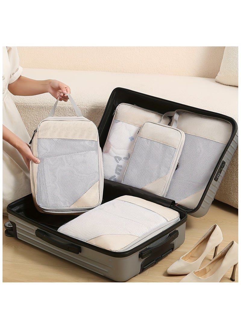 3 Set Compression Packing Cubes for Travel, Travel Bags Luggage Organizers Travel Essentials Compression Cubes for Carry on Suitcases  - Image 4