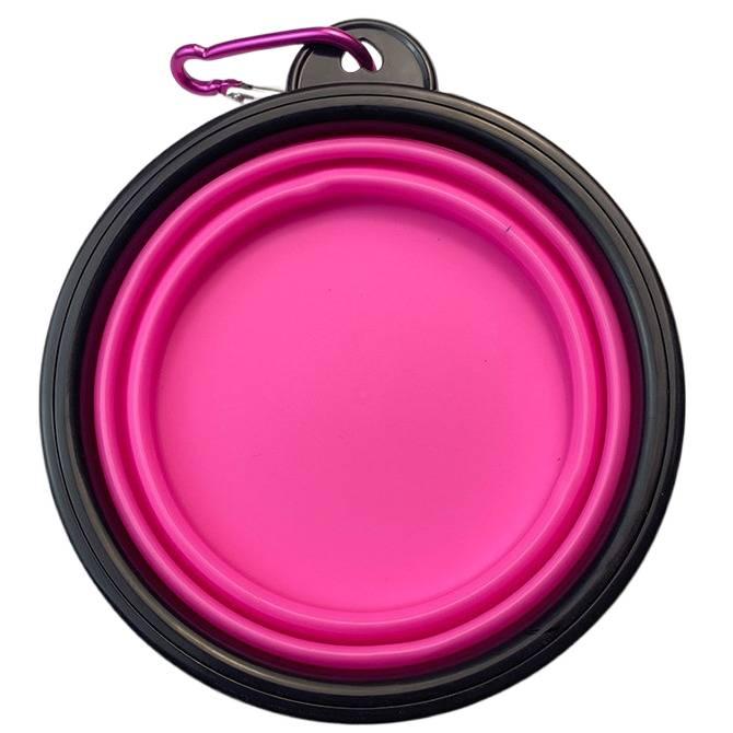 Portable Silicone Pet Bowl with Collapsible Design 650 ml Portable Travel and Silicone Build for dogs cats travel walks and outdoor feeding in White Routine Use Work Use - Image 5