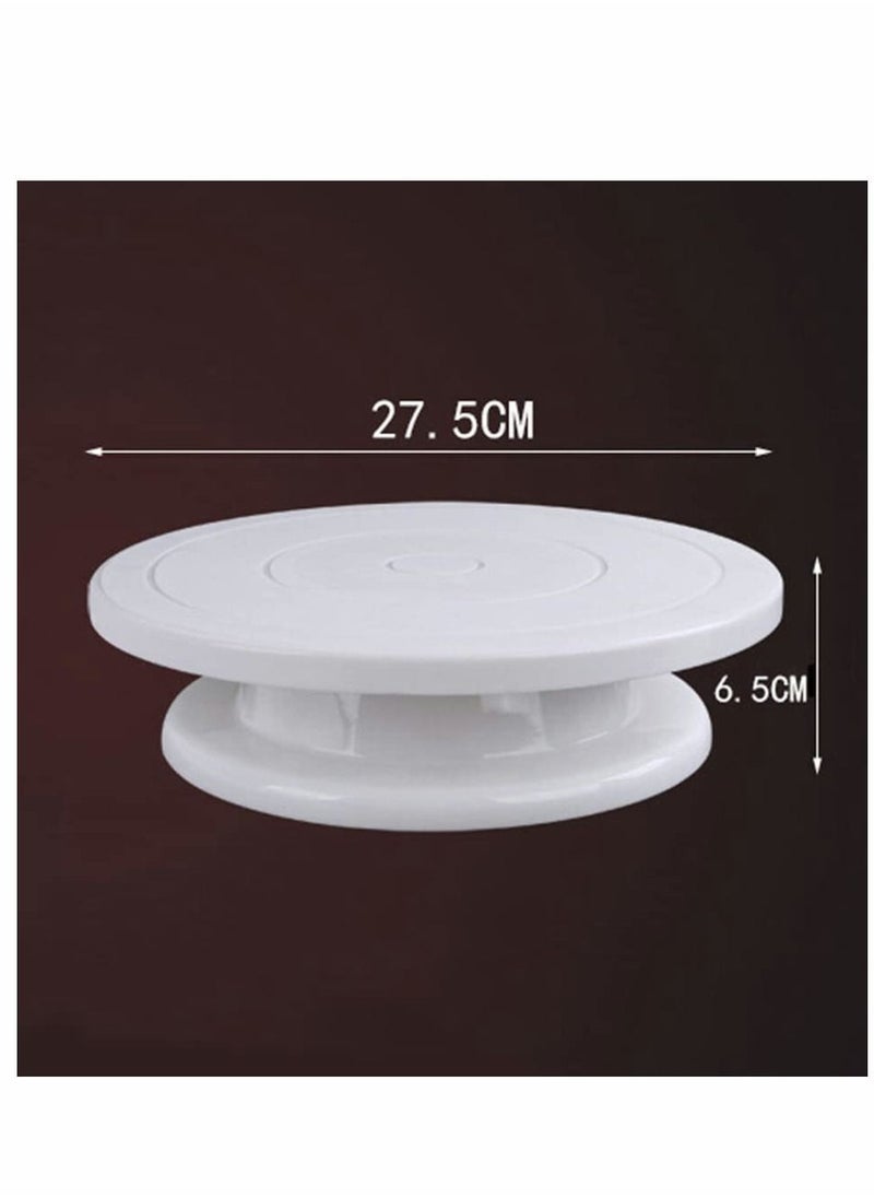 Excefore - Rotating Cake Turntable Stand, Cake Decorating Kit Baking Tools Cake Decorating Table Lightweight and Stable Cake Turntable DIY Decorating Turntable Cake Mould for Birthdays, Weddings - Image 1