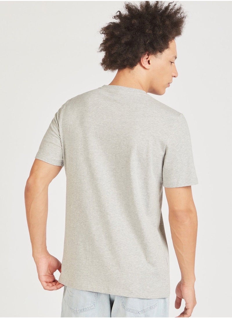 SP Characters NASA Print Crew Neck Slim Fit T-shirt with Short Sleeves  - Image 4