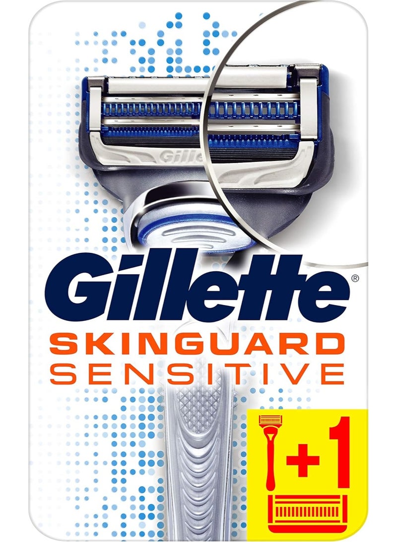 مقبض ماكينة حلاقة سكين جارد مع شفرتين - Image 3