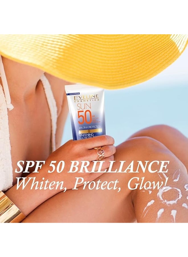 Eveline Cosmetics Whitening Sun Protection Face Cream, With Spf 50 & Skin Dna Protection 50ml - Image 5