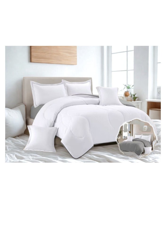 Blue Sky two-sided quilt set, two-sided mattress, consisting of 6 pieces, quilt with 6-piece filling, 100% microfiber, quilt size 230X250 cm  - Image 2