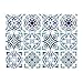 Jacklove 12 Pcs 6x6 Inch(15X15cm) Waterproof Vinyl Moroccan Tiles Sticker for Home Decor, Self-Adhesive Peel and Stick - Image 2