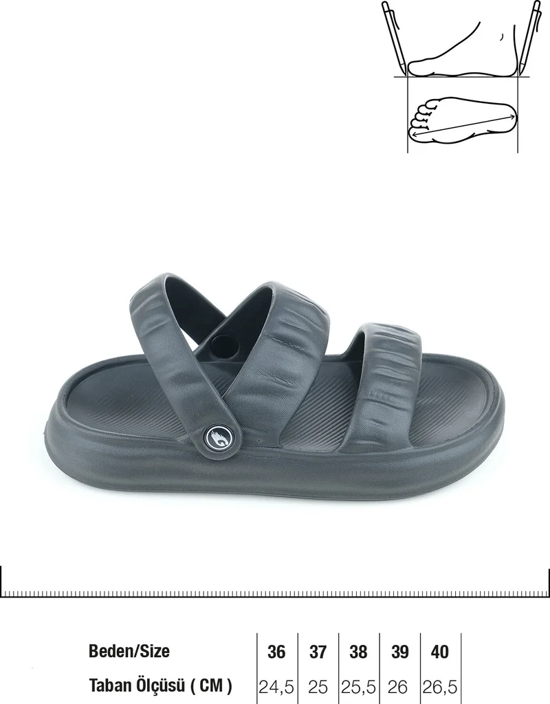 Gezer Summer House Suitable for Wet Floor Home Bathroom Garden Women's Sandals Slippers