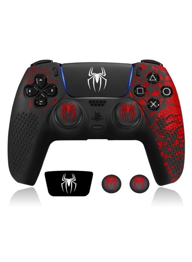 Chabeia Anti-Slip PS5 Controller Skin, PS 5 Controller Accessories, Non-Slip Silicone PS 5 Cover Thumb Grip Gaps, Touch Pad Sticker and Cover Wrap Stickers (Pack of 1) - Image 1