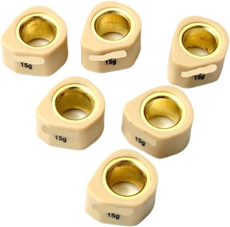 Motorcycle 6PC Racing Variator Roller Weights 20x15mm 8g 10g 13g 15g 19g Fit For NES PCX SH CH150 125cc 150cc(20x15mm 15g) - Image 1