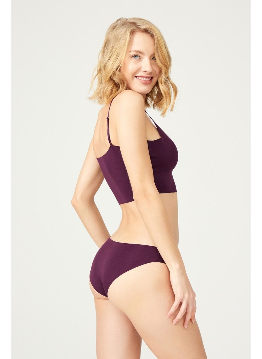 COTTONHILL Basic Non-Marking Laser Cut Women's Bikini Panties 5 Pack - 2  - Image 3