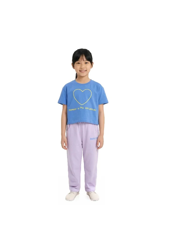 ايكو AIKO - Kids Short Sleeve Blue T-Shirt with Jogger Set