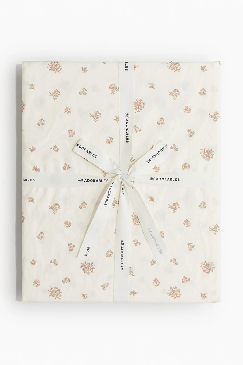 اتش اند ام طقم غطاء لحاف للمهد من القطن