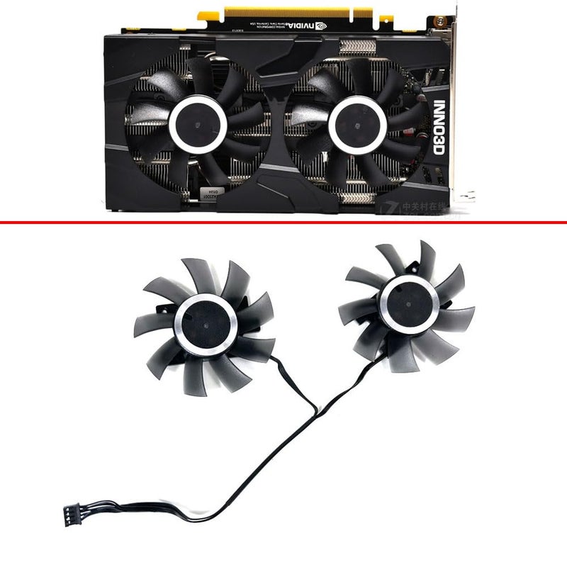 Laptop Parts Cooling Fan for INNO3D for GeForce GTX 1660 Ti RTX 2060 Twin X2 65MM 4pin CF-12815S GTX1660Ti GTX1660 RTX2060 GPU - Image 2