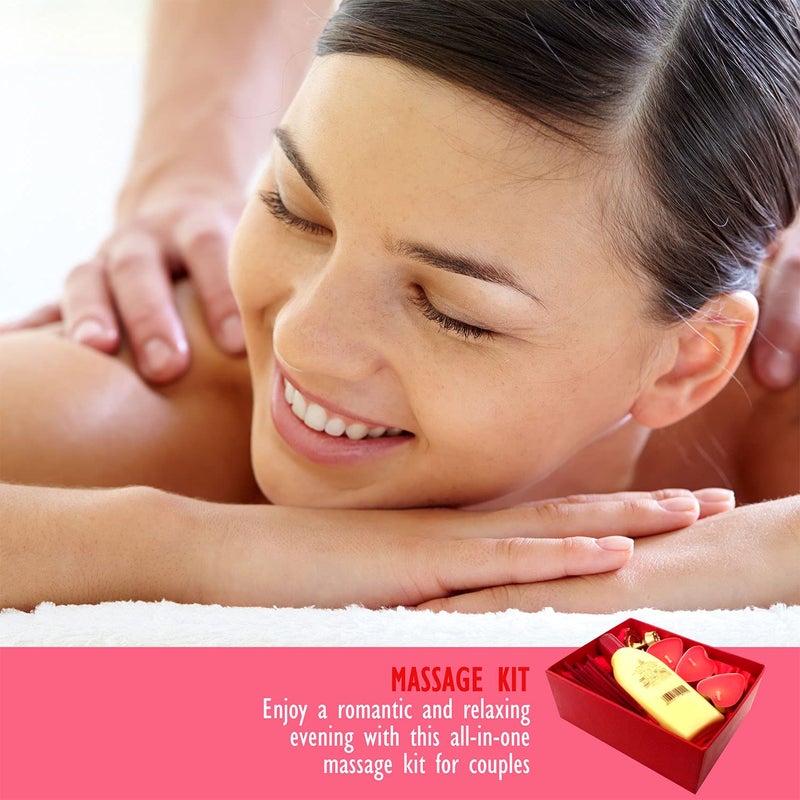 exciting Lives طقم تدليك الأزواج - منتجع صحي رومانسي في المنزل - هدية رومانسية فاخرة ليوم الحب، الذكرى السنوية، عيد الميلاد - للزوج، الزوجة، الصديقة، الصديق - Image 5