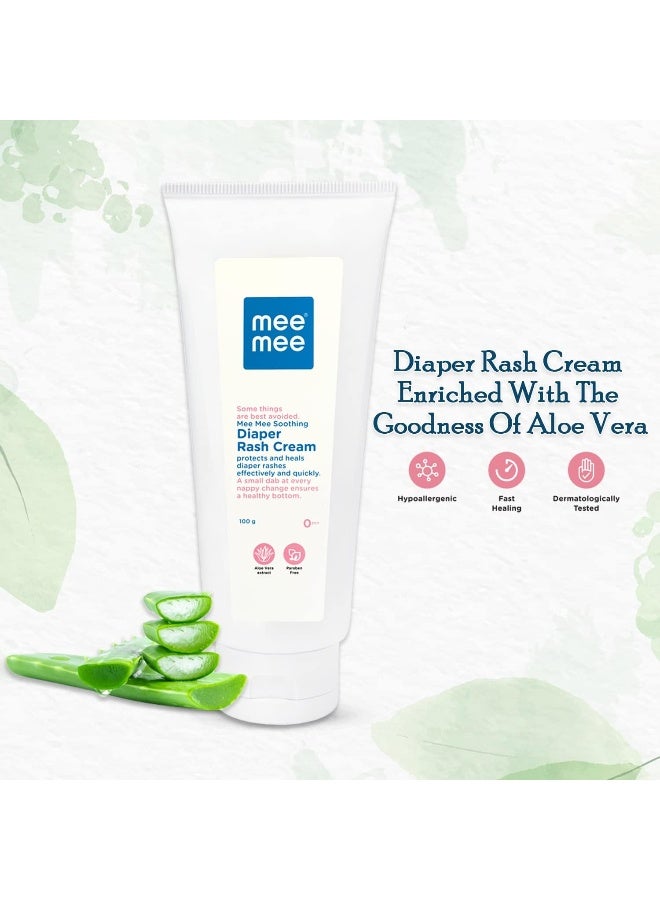 Mee Mee Baby Nappy Cream | Natural Diaper Rash Cream | Treats and Prevents Diaper Rash | Goodness of Aloe Vera (with Soothing Relief- 100 g (Single Pack) - Image 2