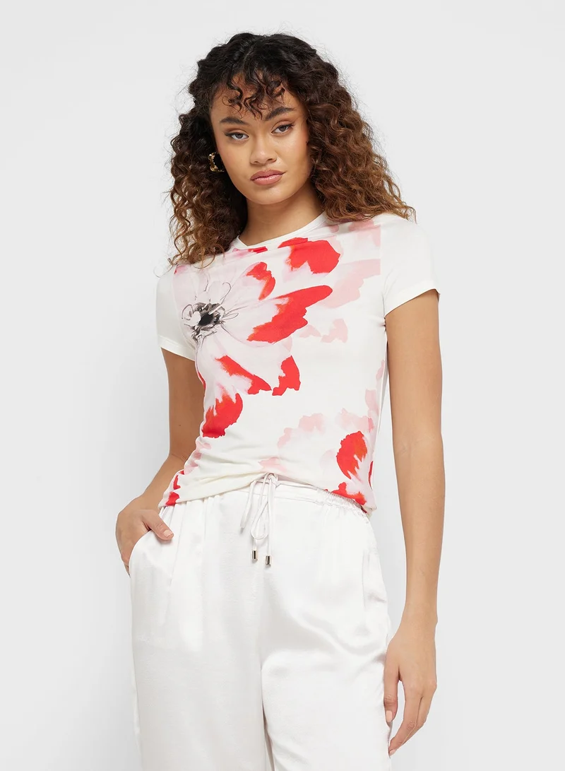 Ted Baker Printed Crew Neck T-Shirt