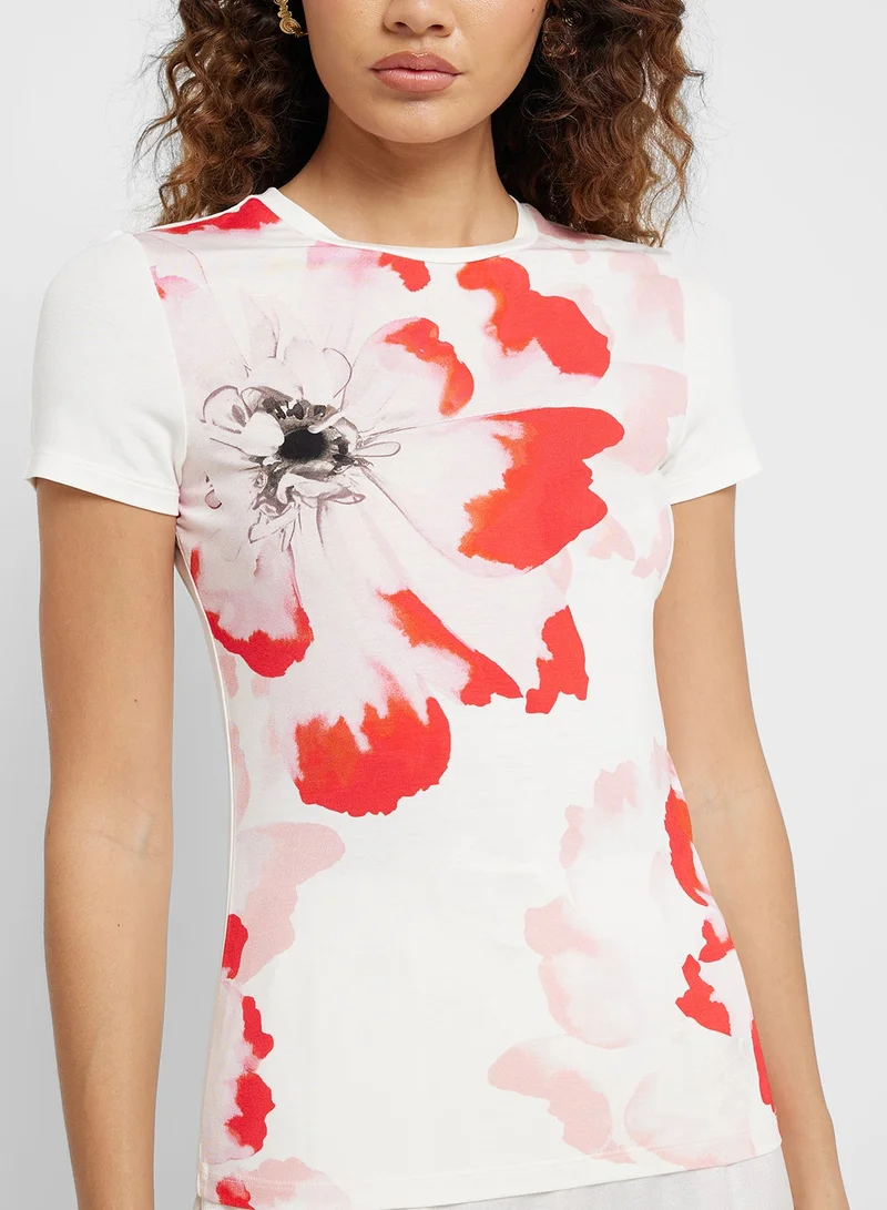 Ted Baker Printed Crew Neck T-Shirt