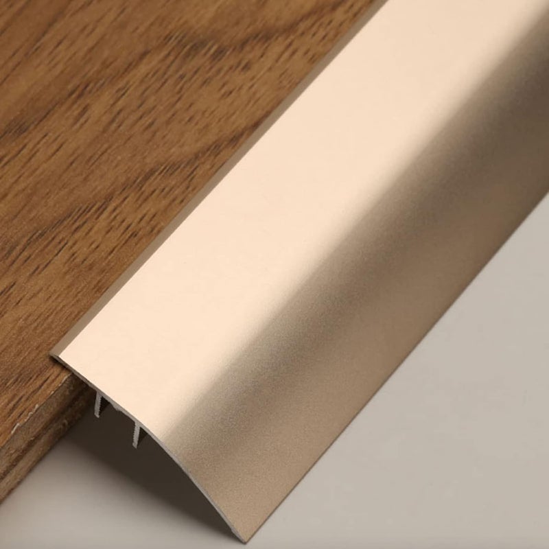 Floor Transition Strip Flooring Edge Trim, 4.3cm Wide Metal Transition Strip Floor, Non-Slip Aluminium Threshold Wood to Tile, Entry Flooring Reducer Hardwood to Carpet ( Color : Gold , Size : Length - Image 1