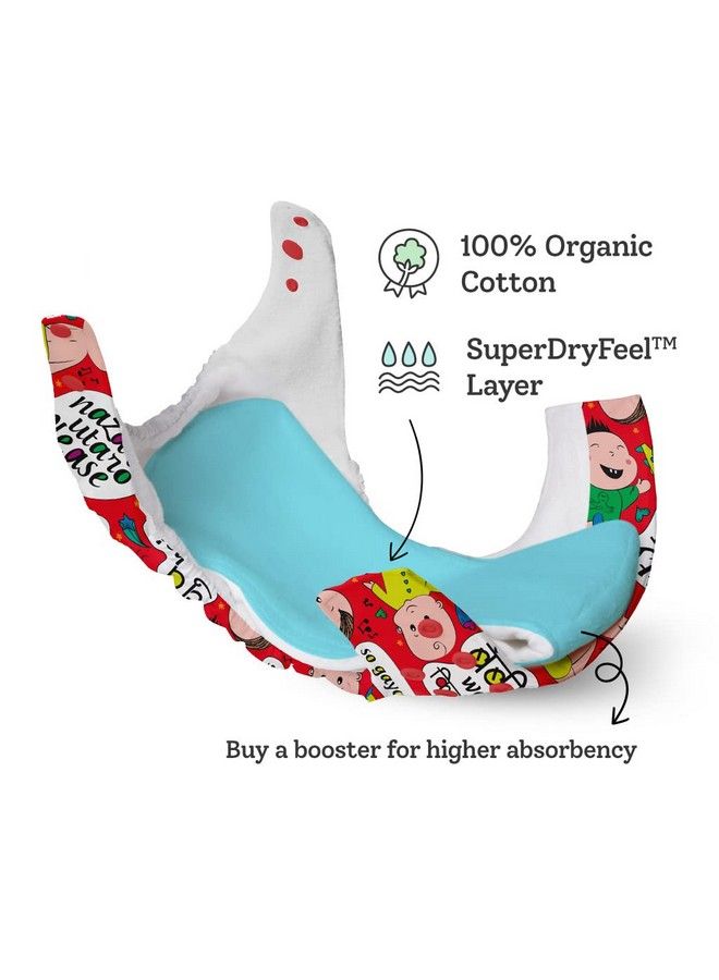 Superbottoms New Uno Freesize Cloth Diaper Set Of 3; Cloth Diaper For Babies 3M To 3Y ; Washable & Reusable Cloth Diaper ; Comes With Cloth Diaper Insert ; 3 Diaper And 3 Organic Cotton Soaker - Image 5