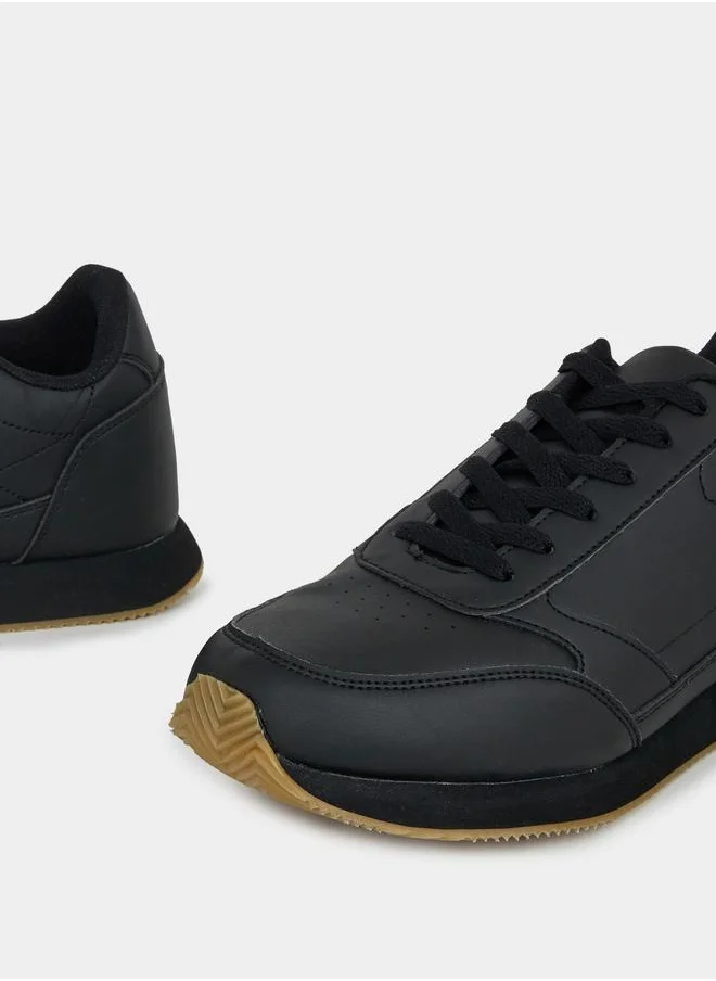 Styli Classic Mid Top Lace Up Sneakers