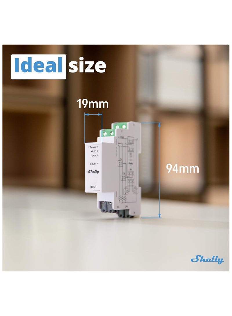 شيلي برو ٣ إي إم (١٢٠ أمبير) | واي فاي وشبكة محلية (LAN)، عداد طاقة ذكي ثلاثي المراحل | استهلاك ثنائي الاتجاه | أتمتة المنزل | بوابة بلوتوث - Image 5