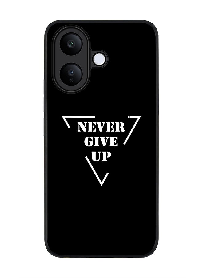 Stylizedd غطاء لجهاز vivo V60 Lite 5G / V60 Lite 4G، حماية كاميرا رفيعة، غطاء هاتف مضاد للصدمات - لا تستسلم أبداً - Image 1