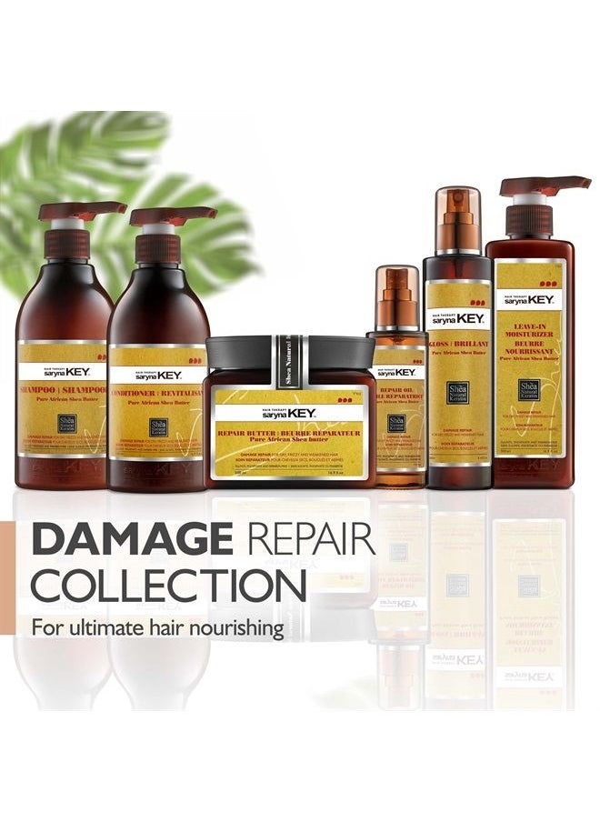 Saryna Key - Shampoo for Damaged Hair with Pure African Shea Butter - Moisturizing Shampoo for Dry Damaged Hair - Professional Keratin Treatment - Sulfate Free, No Parabens, Cruelty Free (500ml/16.9oz) - Image 1