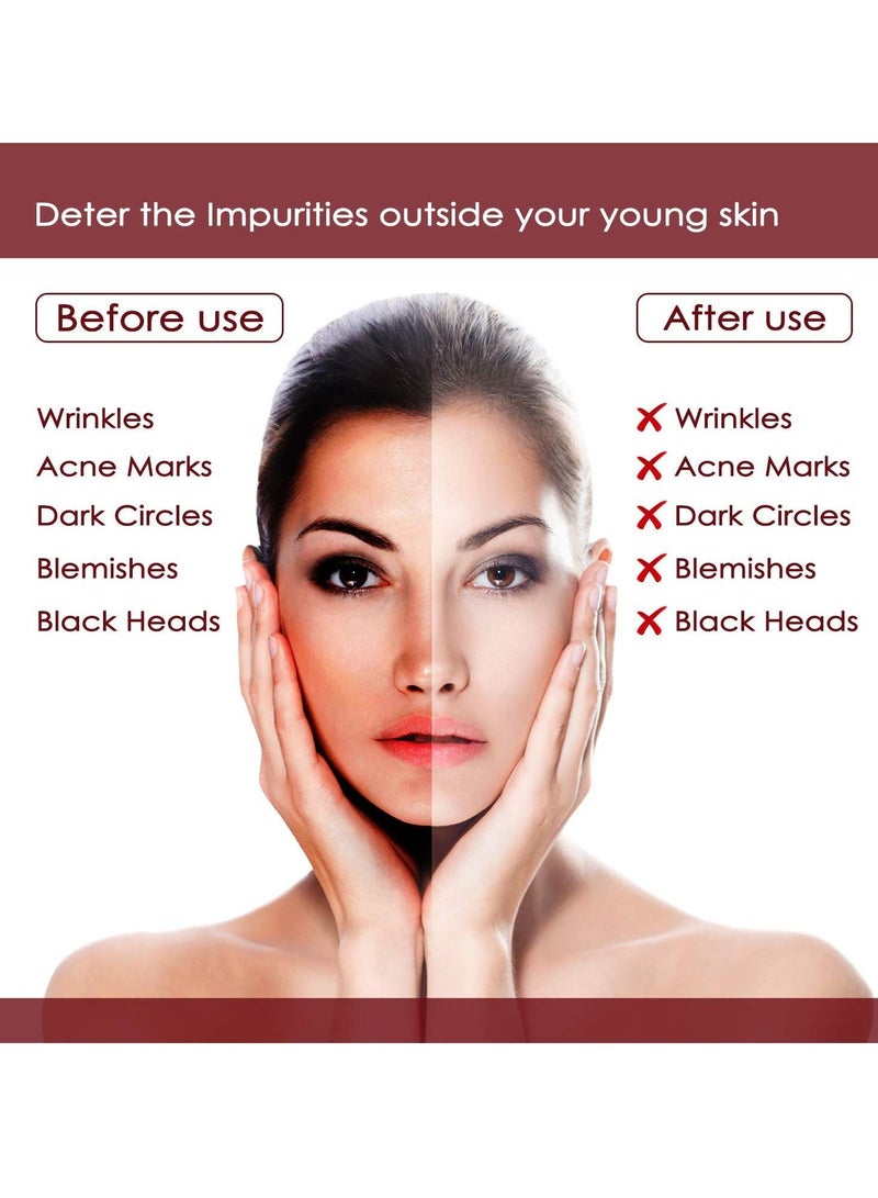 NutriGlow Facial Cleanup Kit is a 6-piece skincare set with a deep cleanser, scrub, nourishing gel, whitening cream, mask pack, and anti-aging serum - 250g, Serum - 10ml. - Image 4