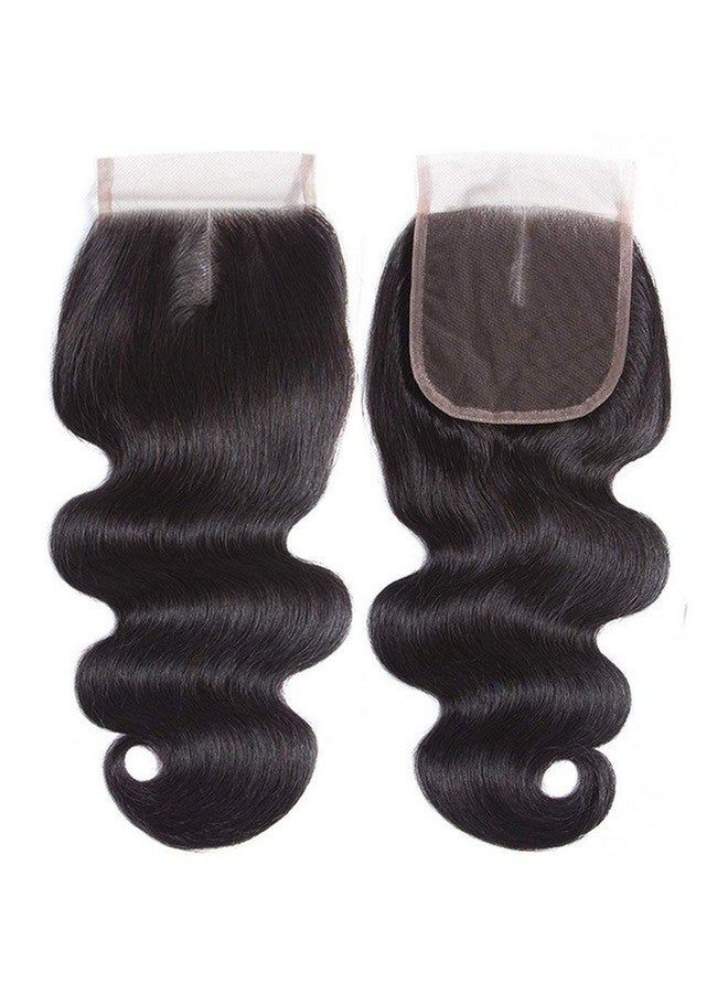 Wingirl Beauty Princess Brazilian Body Wave With Closure 10A Unprocessed Brazilian Virgin Hair 3 Bundles With Middle Part Closure Natural Black Human Hair Bundles With Closure(20 22 24With 18) - Image 4