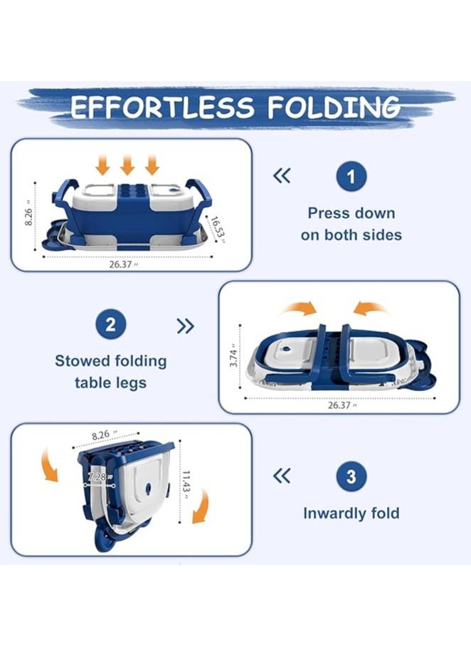 Whynot - Foldable Baby Bathtub with Soft Cushion & Thermometer | Portable & Travel-Friendly | Suitable for 0–36 Months - Image 1