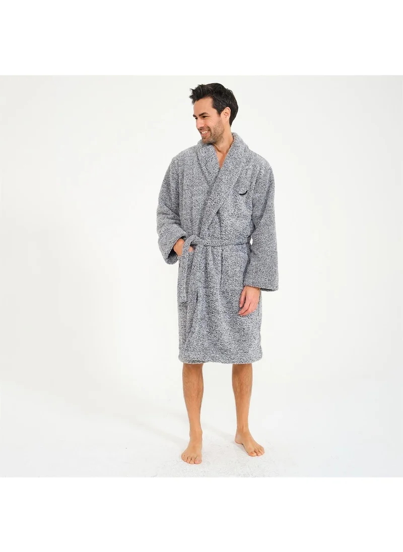 ميسبيغا Men's Welsoft Shawl Collar Fleece Dressing Gown