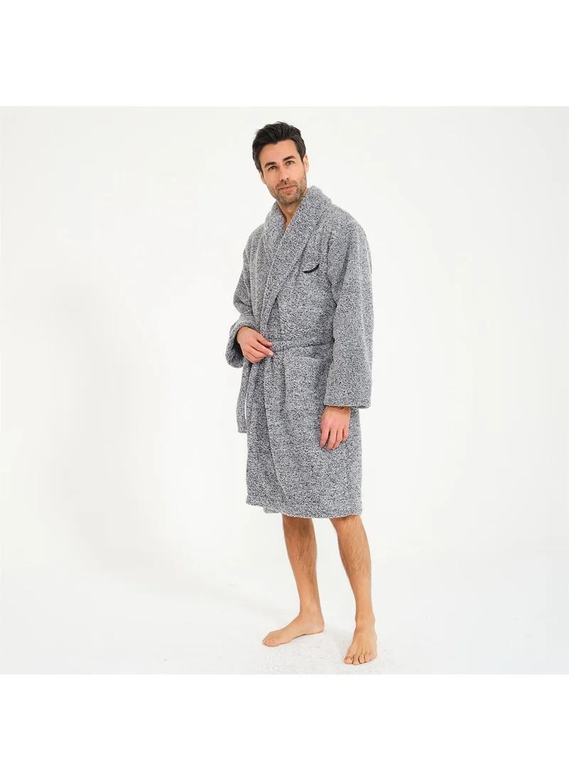 ميسبيغا Men's Welsoft Shawl Collar Fleece Dressing Gown