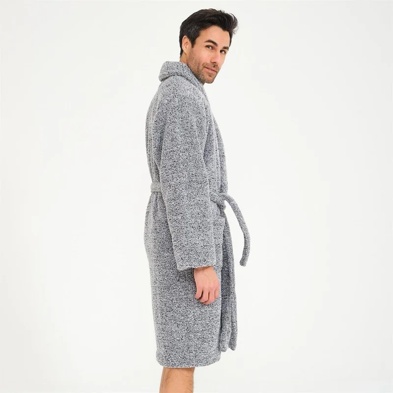 ميسبيغا Men's Welsoft Shawl Collar Fleece Dressing Gown