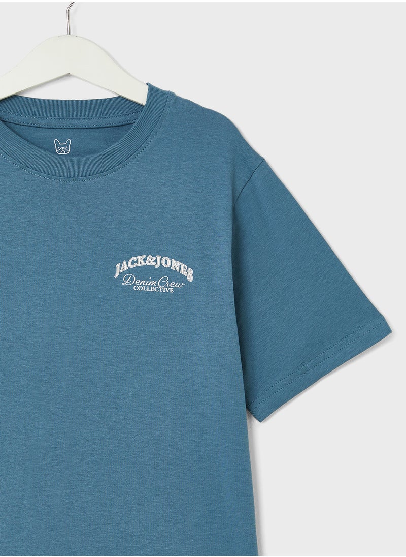 Jack & Jones Junior - Kids Logo Crew Neck T-Shirts - Image 1