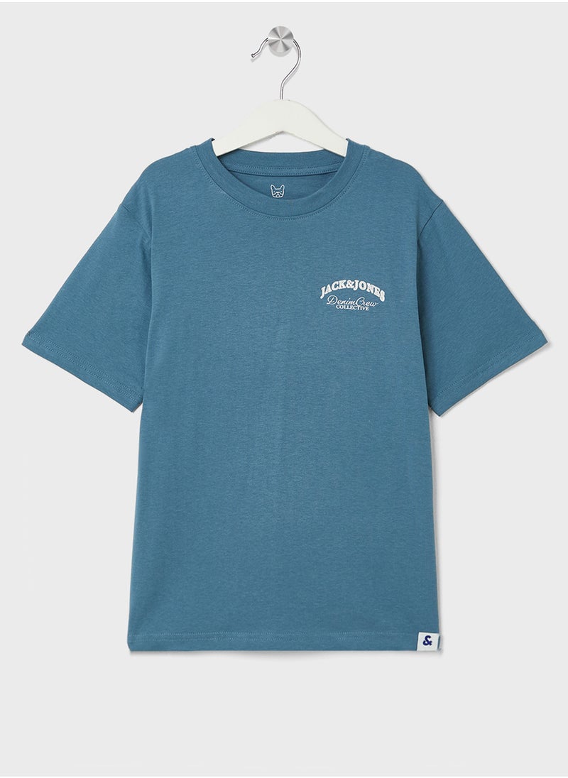 Jack & Jones Junior - Kids Logo Crew Neck T-Shirts - Image 1