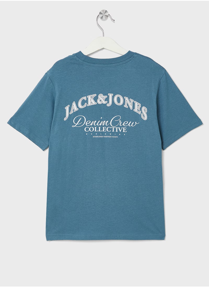 Jack & Jones Junior - Kids Logo Crew Neck T-Shirts - Image 1